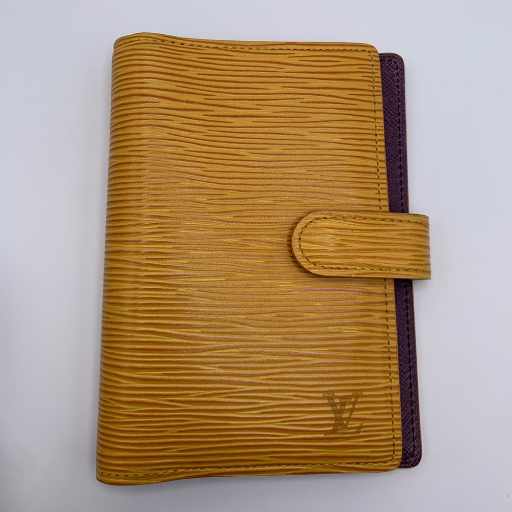 Louis Vuitton Yellow Epi  Agenda PM